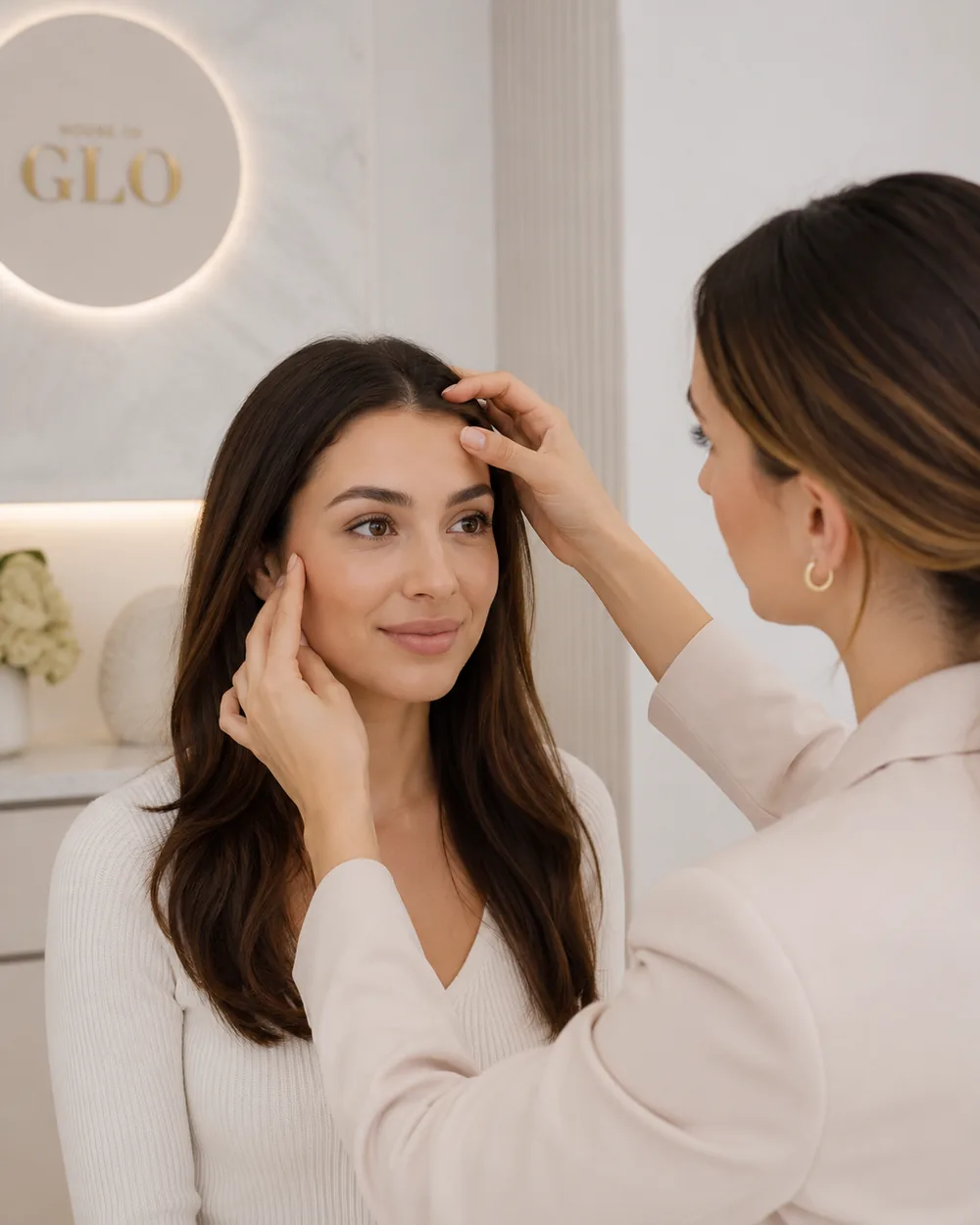 Beratung zur Botulinumtoxin-Behandlung und Mimik-Analyse bei House of GLO in Bonn